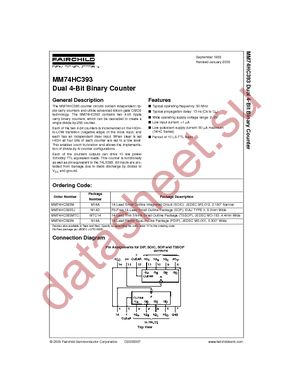 MM74HC393M datasheet  